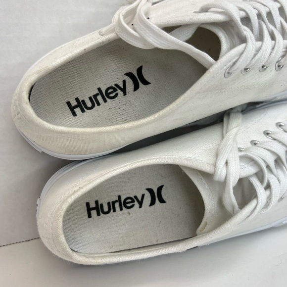 Hurley Ceta Womens Sneakers Casual Canvas Lace Up White Size 6.5M No Box XLNT! - Picture 13 of 16